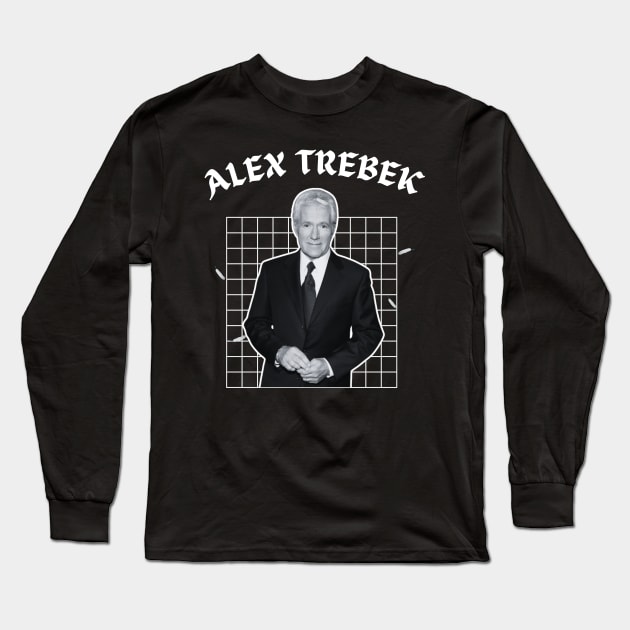 Alex trebek 80s Long Sleeve T-Shirt by TempeGorengs